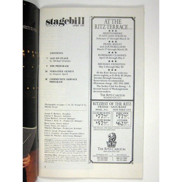 I'm Not Rappaport Stagebill 1987 National Theatre Judd Hirsch Cleavon Little - Picture 3 of 7